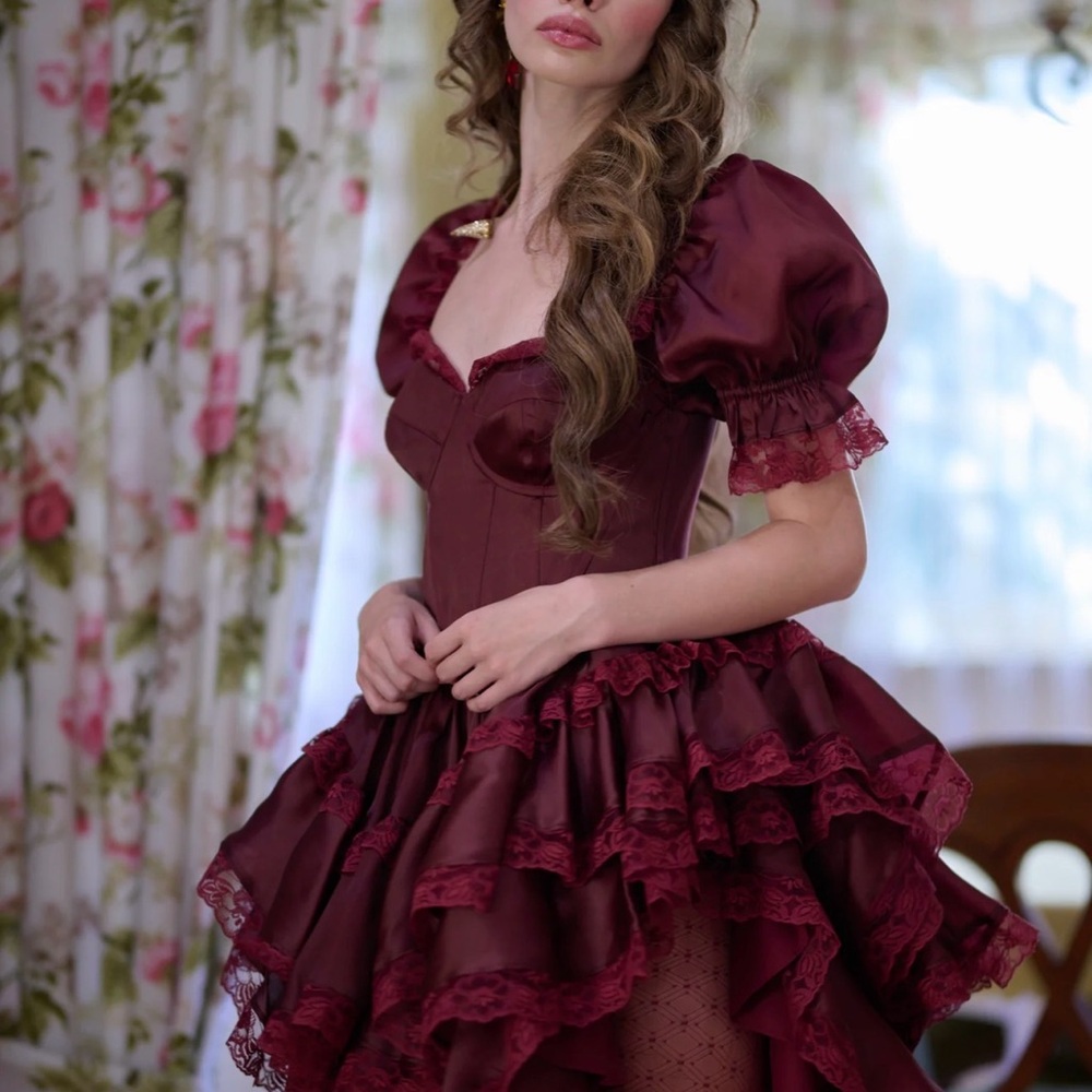 NOT FOR SALE- ISO Selkie Bourdeaux Cecile Dress L or XL - Picture 3 of 3